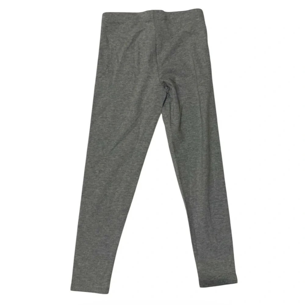 Member's Mark Girls Gray Heathered Leggings Size M 7/8 Cotton Stretch Pants